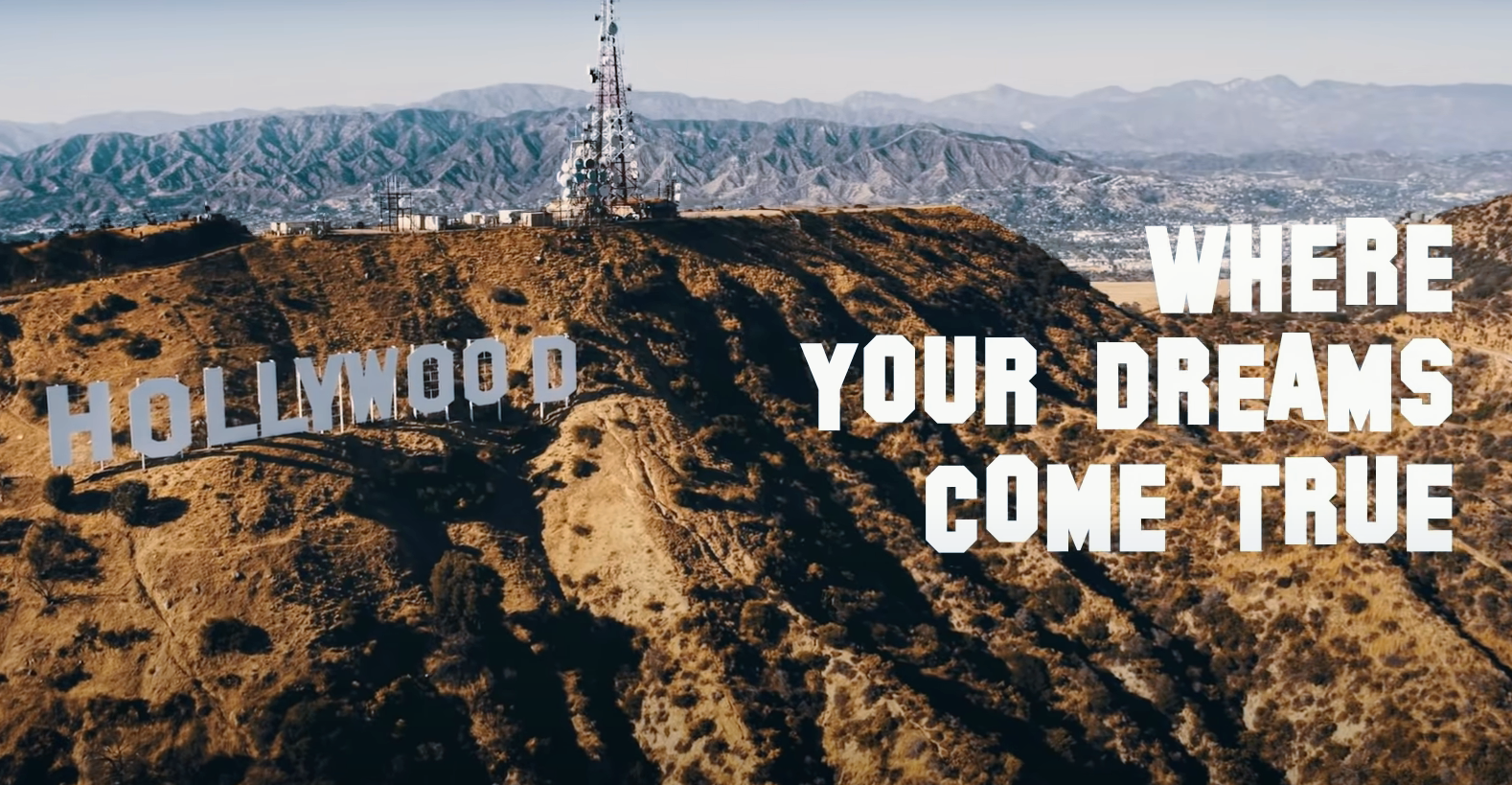 Napis Hollywood na wzgórzach w Los Angeles