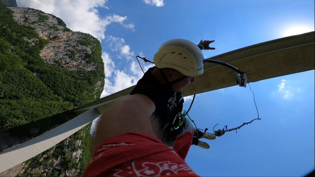 Bungee we Włoszech Ponte di Asiago in Valgadena