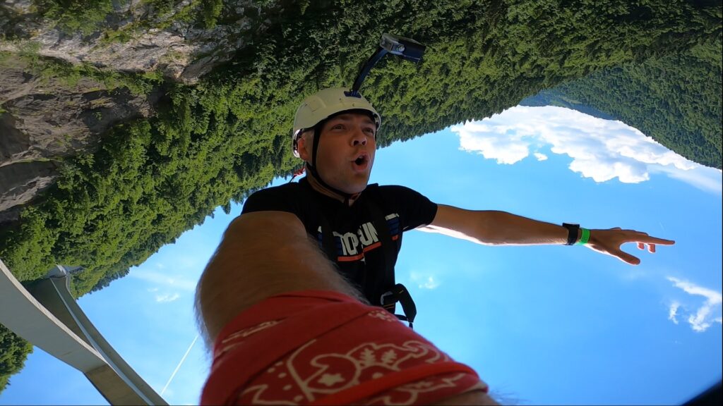 Bungee we Włoszech Ponte di Asiago in Valgadena