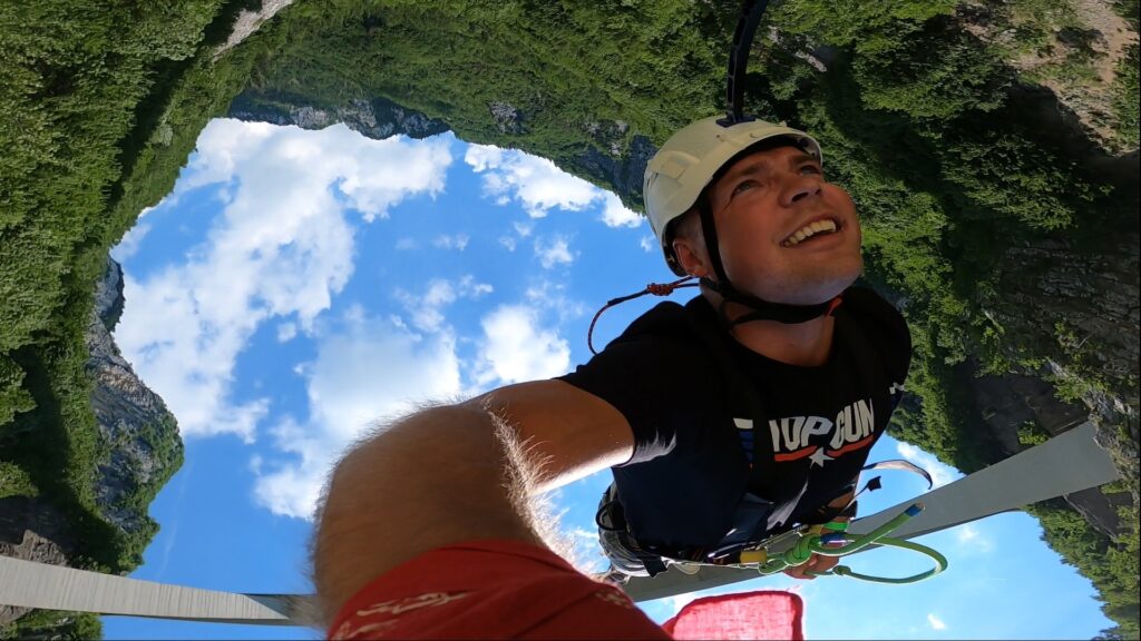 Bungee we Włoszech Ponte di Asiago in Valgadena