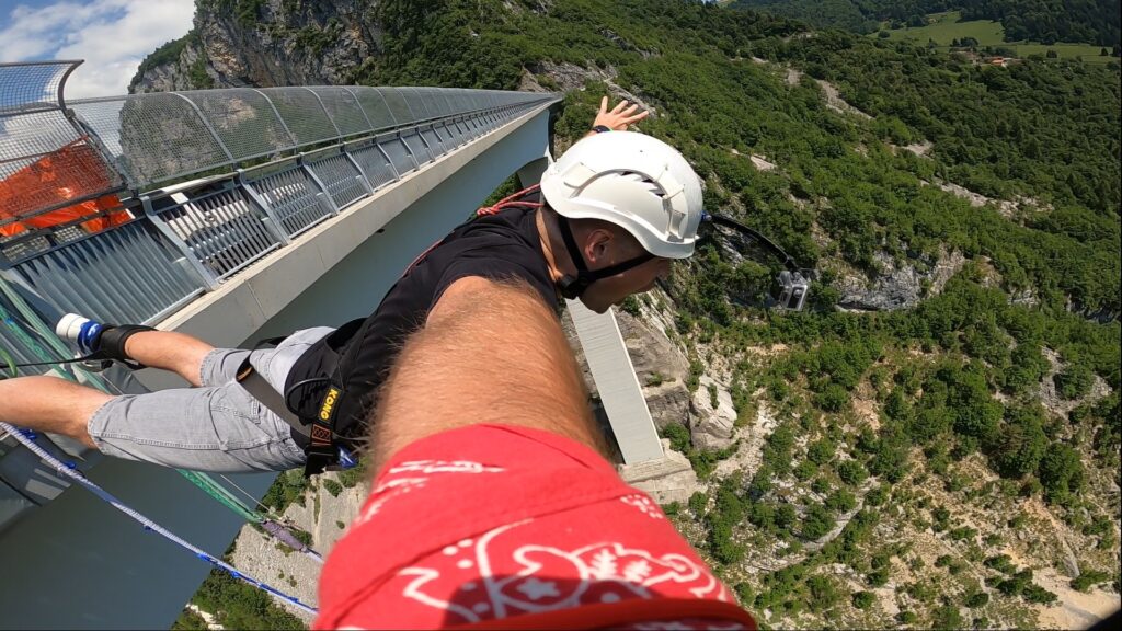 Bungee we Włoszech Ponte di Asiago in Valgadena