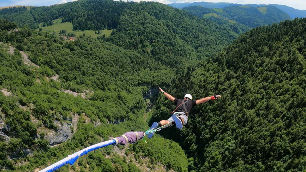 Bungee we Włoszech Ponte di Asiago in Valgadena