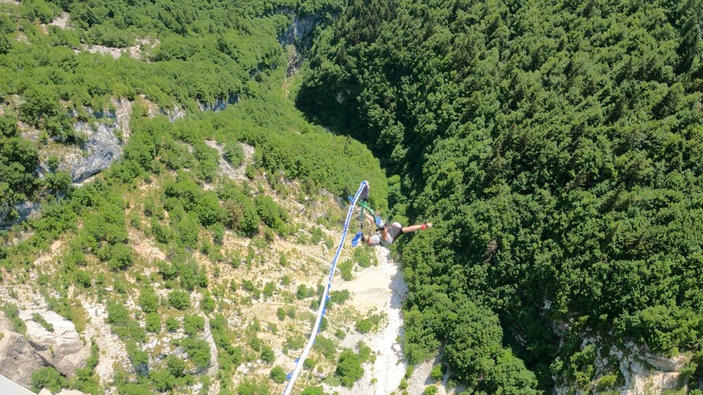 Bungee we Włoszech Ponte di Asiago in Valgadena