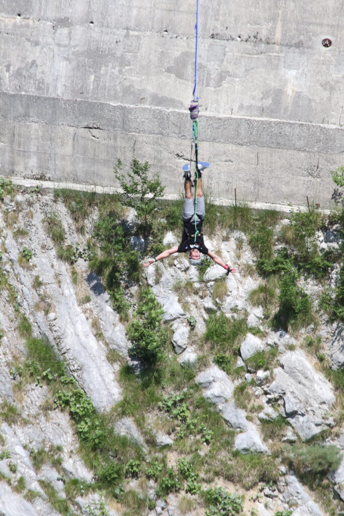 Bungee we Włoszech Ponte di Asiago in Valgadena
