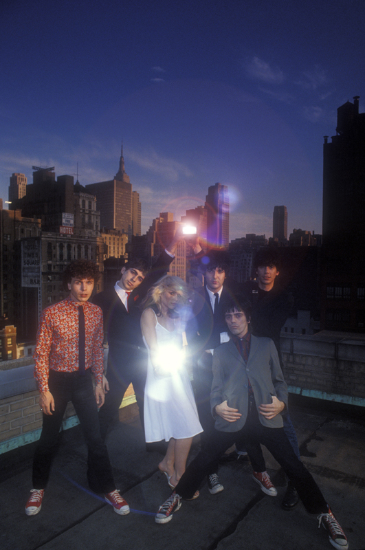 Zespół Blondie podczas sesji zdjęciowej do albumu Parallel Lines.