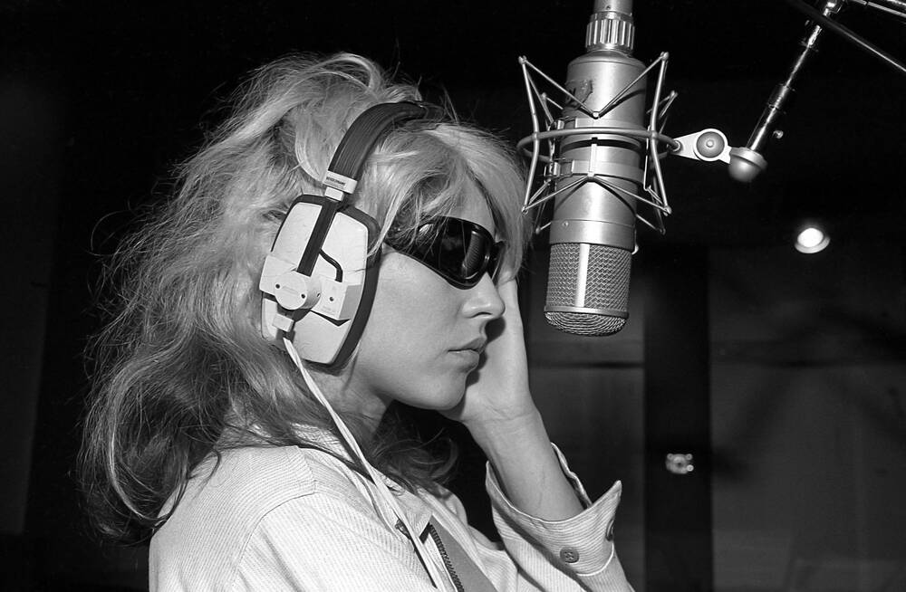 Debbie Harry recording Parallel Lines album, 1978