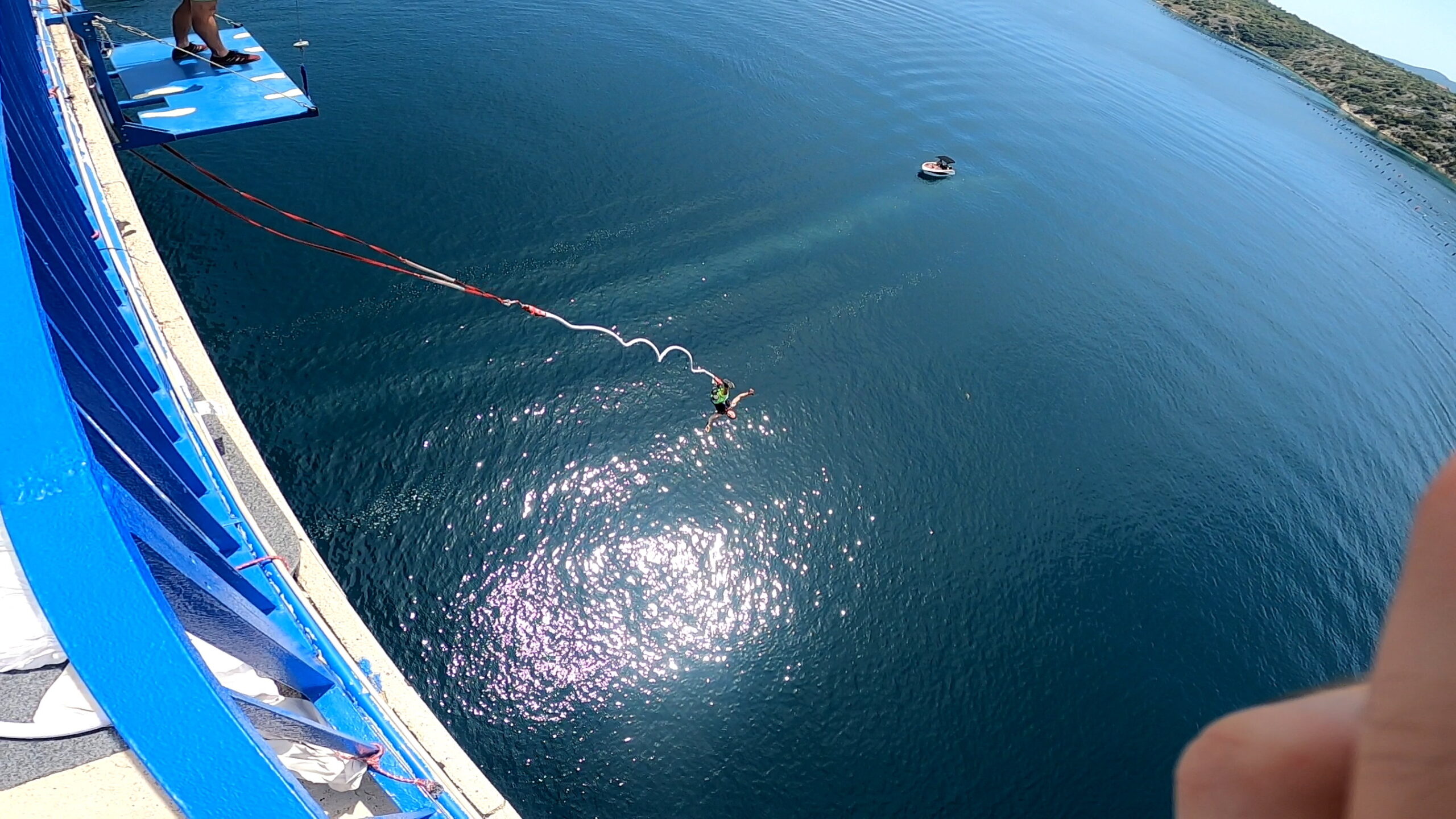 Mini Bungee 40 metrów w Szybenik, Chorwacja. Michał Fic