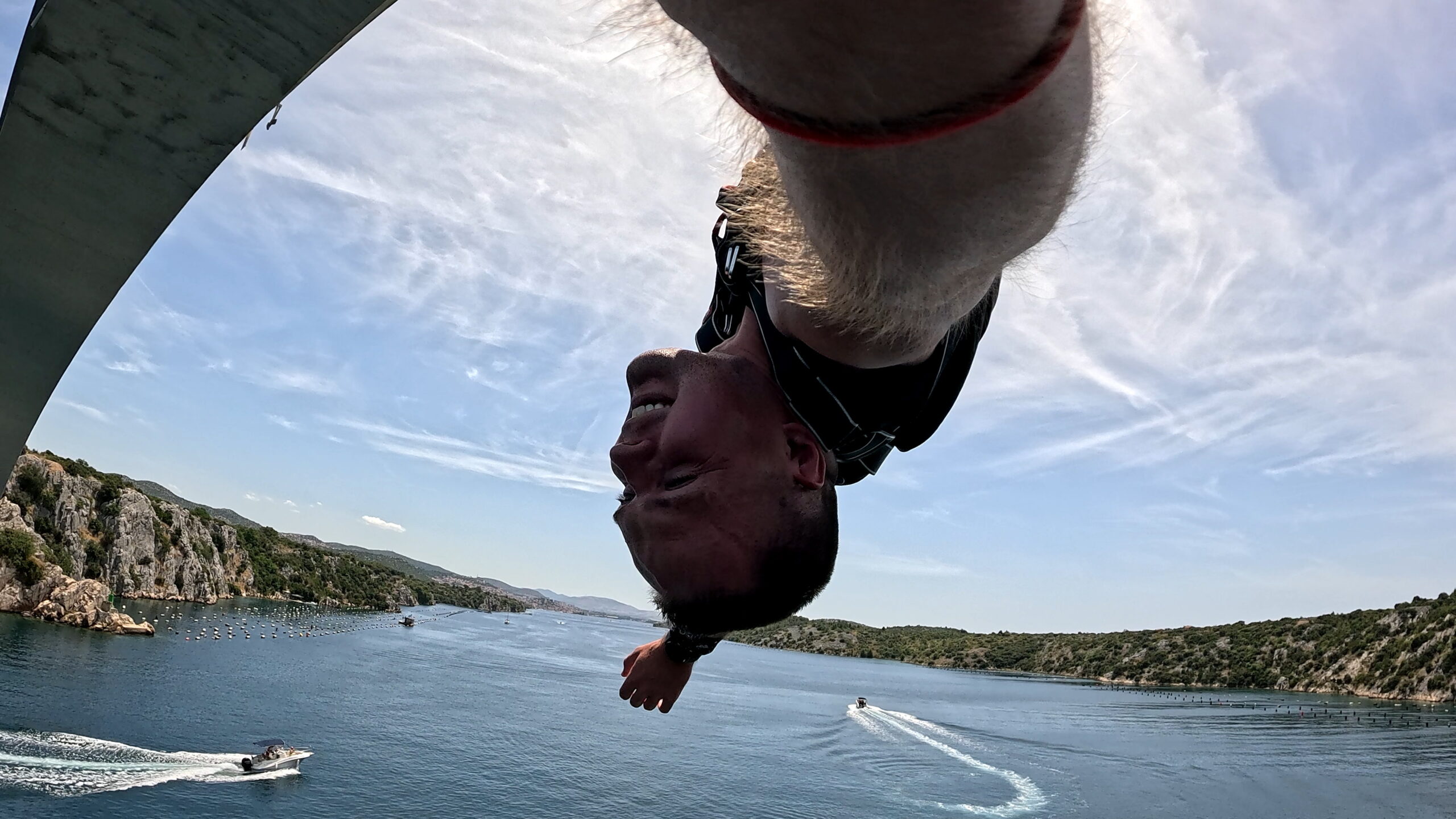 Mini Bungee 40 metrów w Szybenik, Chorwacja. Michał Fic