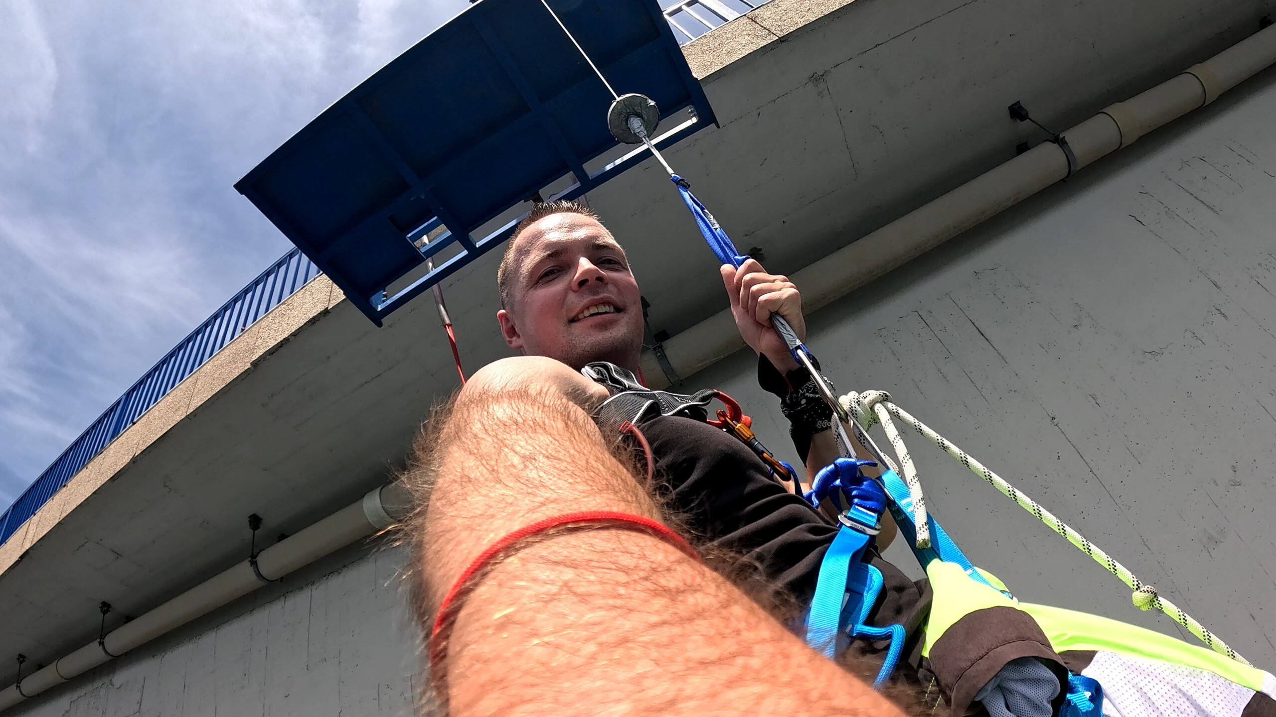 Mini Bungee 40 metrów w Szybenik, Chorwacja. Michał Fic