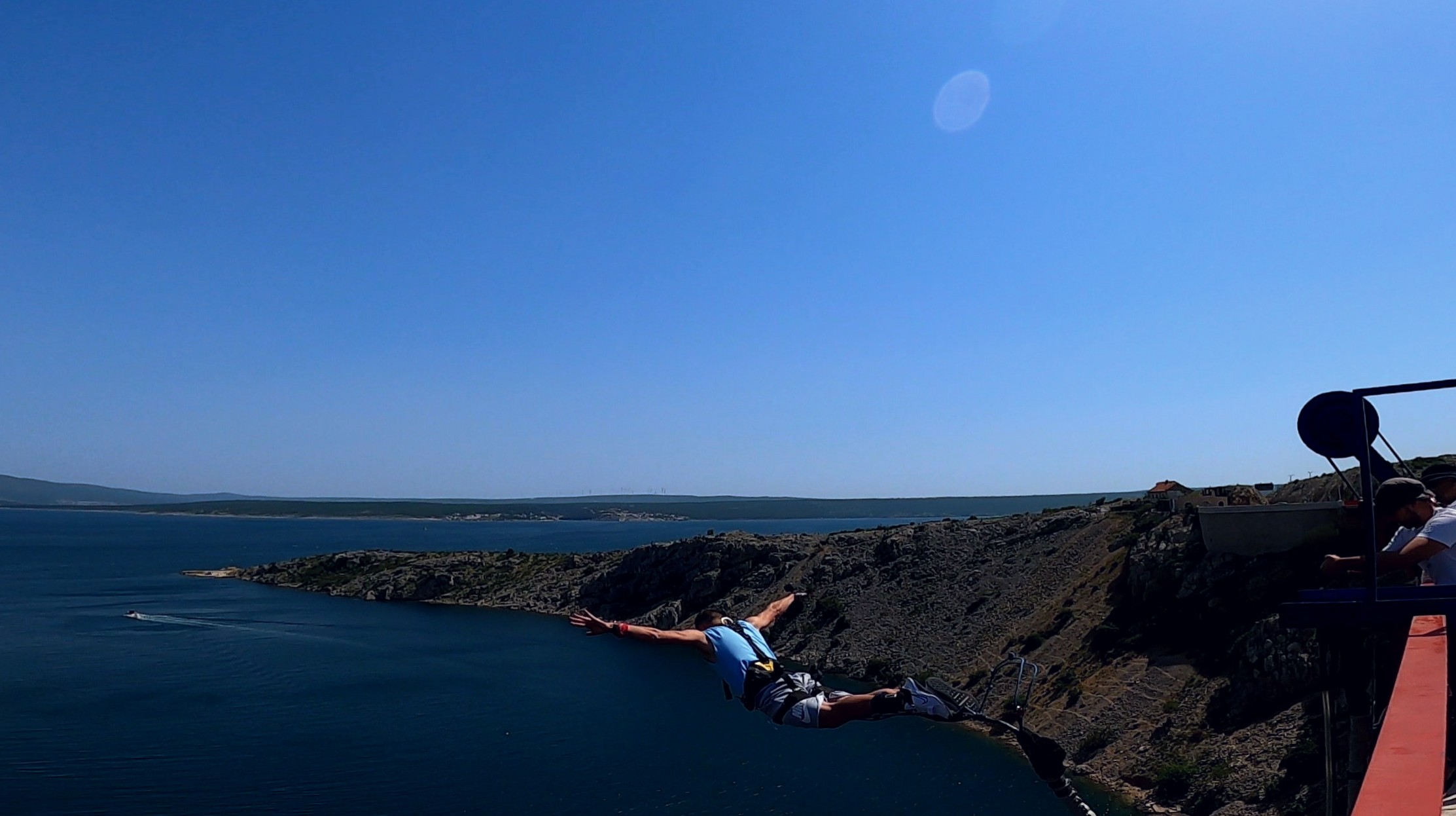 Skok Bungee w Chorwacji, Maslenica, Maslenički most, Zadar, Michał Fic.